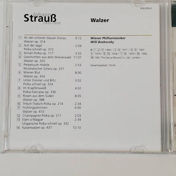Johann Strauss: Waltzes by Willi Boskovsky (CD, 2000) - Picture 3 of 5